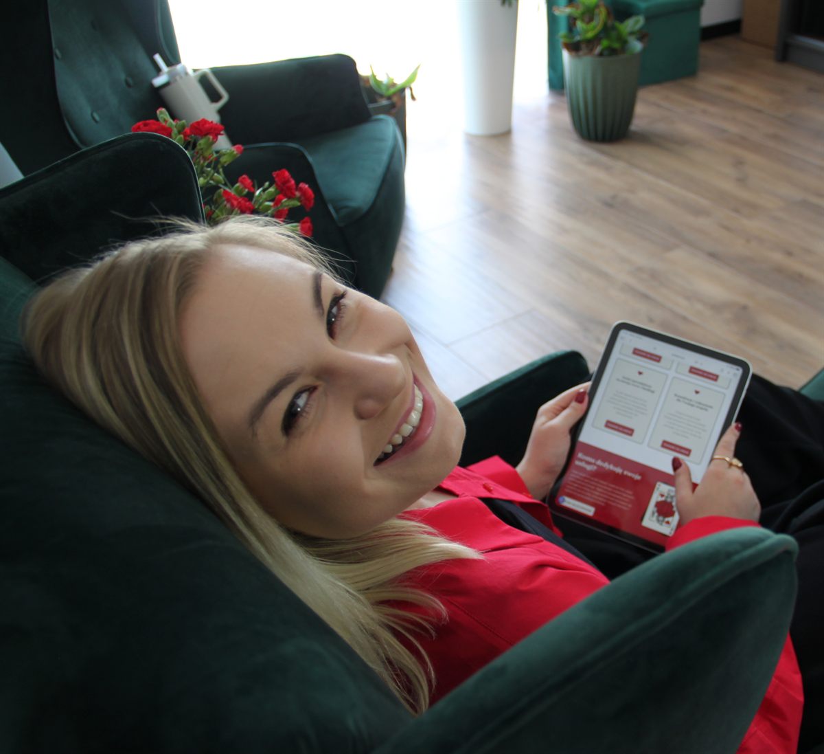 Anita Król podczas rozmowy